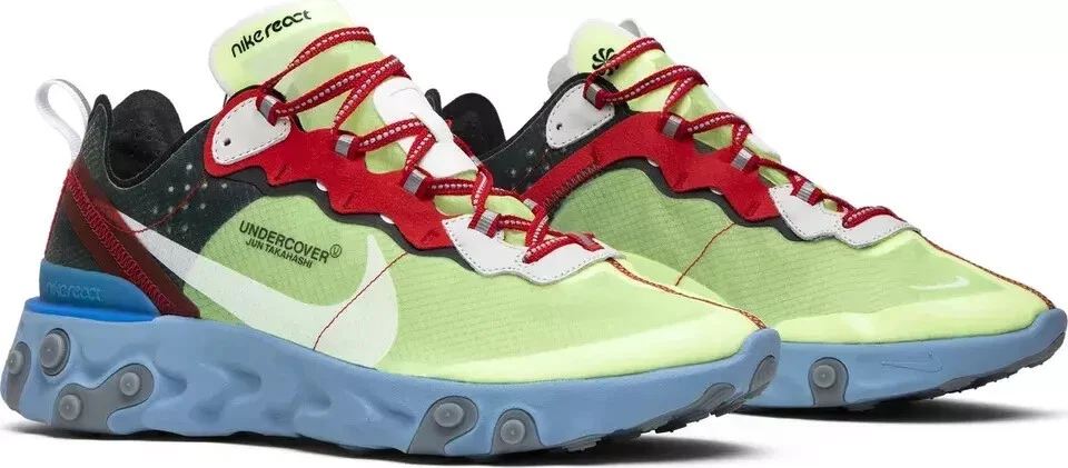 UNDERCOVER × Nike React Element 87 Yellow / Red BQ2718-700 Men's US4-14 NEW - Image 3 of 4