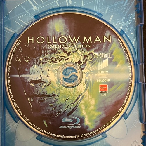 Hollow Man | Blu-Ray | 2000 | Kevin Bacon & Elizabeth Shue | Horror | VGC - Picture 3 of 3