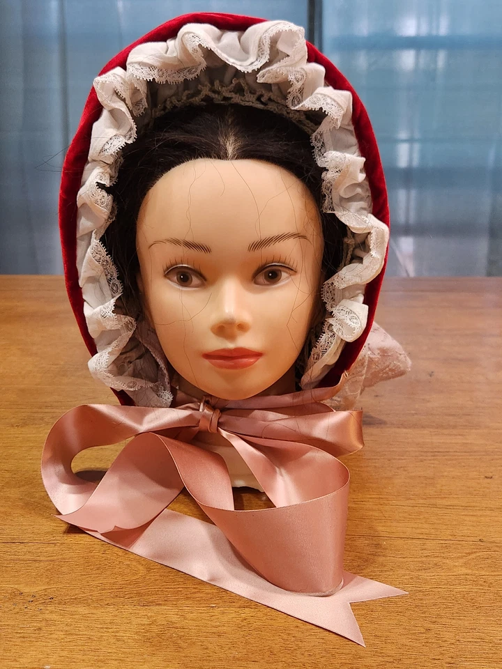 GORRO Rojo Terciopelo Aplastado Reproducción 1860 Era Guerra Civil Gorro Completo Foto 2 de 4