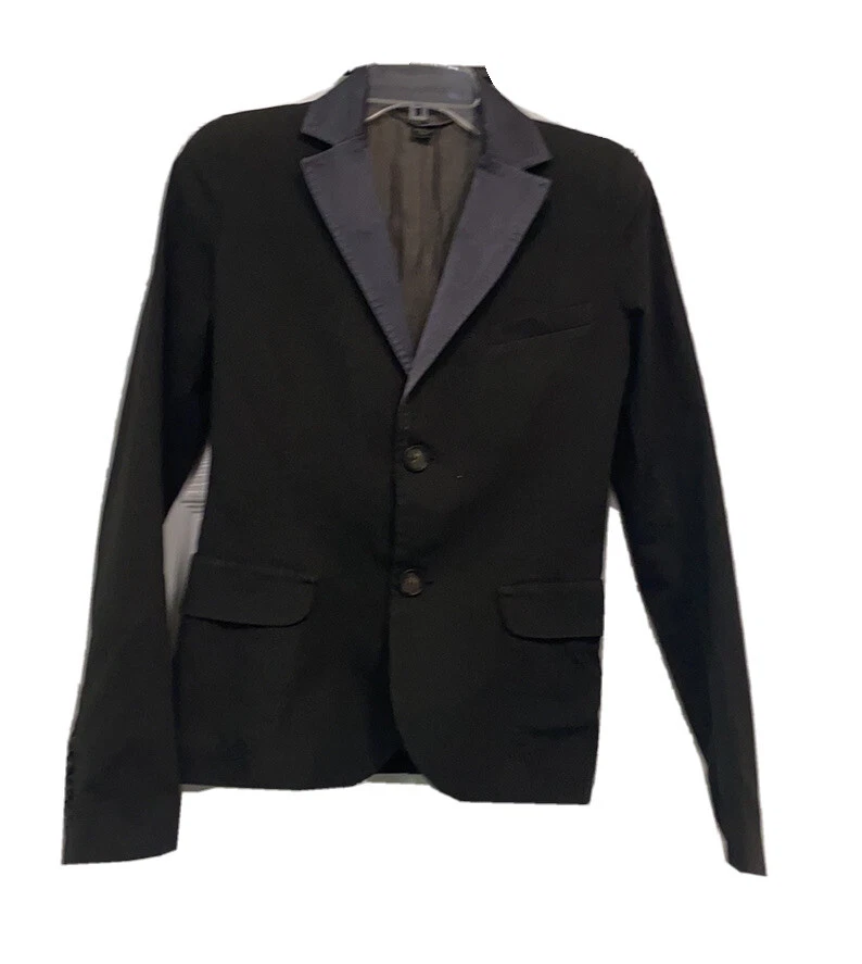 Diesel Black Gold Label Women’s Size XS Black Blazer/Jacket -Grey Satin Collar - Image 2 of 4