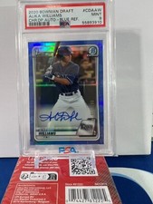 2020 Bowman Draft Chrome 1st Autographs #CDA-AW Alika Williams Blue PSA 9