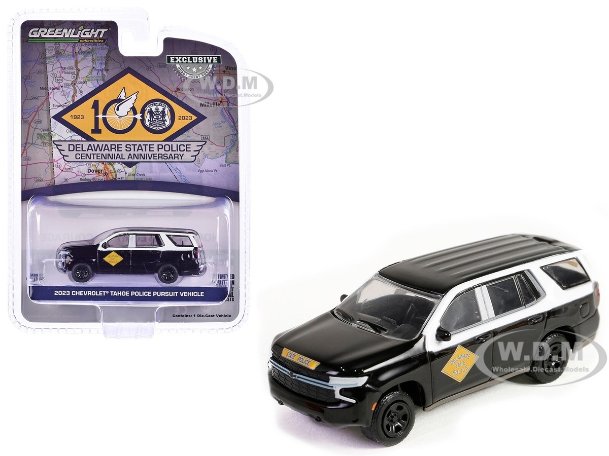 2023 CHEVROLET TAHOE PPV DELAWARE STATE POLICE 100 YEARS 1/64