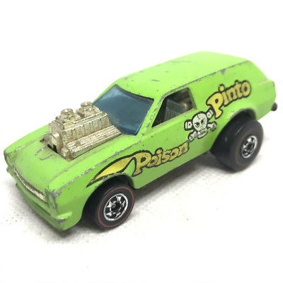 ホットウィール　POISON PINTO ポイズン　ピント　レッドライン　香港製 Hot Wheels Redline Poison Pinto 1975 Light Green Made In Hong Kong