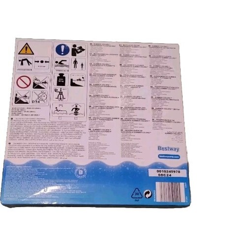 Alfombra flotante transparente inflable Bestway naranja - Imagen 3 de 3