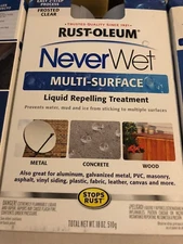 (x5) Never Wet ~ Rust-Oleum ~ 18oz Multi Surface/Protector Spray Kit Waterproof