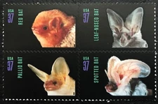 2002 Scott #3661-3664, 37¢, AMERICAN BATS - Mint NH - Block of 4 