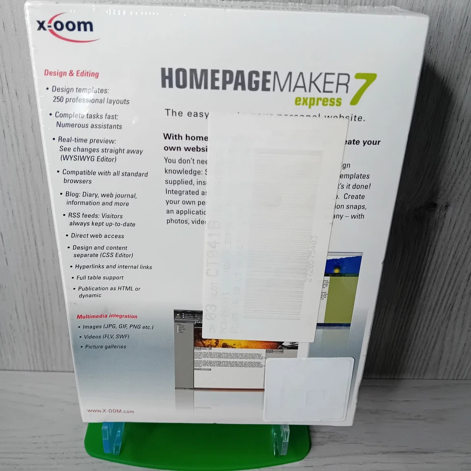 HOMEPAGE EXPRESS MAKER 7 - NEW IN BOX - RARE RETRO SOFTWARE X-OOM - Image 3 of 4