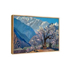Framed Canvas Giclee Print Krishna Spring in Kulu by Nicholas Roerich 28"x40" 