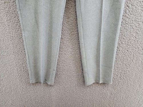 Nautica Heather Poplin Dress Pants Boys 18 Gray Heather Zip Hook & Bar Closure - Picture 4 of 16