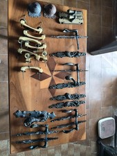 Set Esclusivo di Antiche Maniglie per Porte in Ferro Battuto e Ghisa - Vari Mode