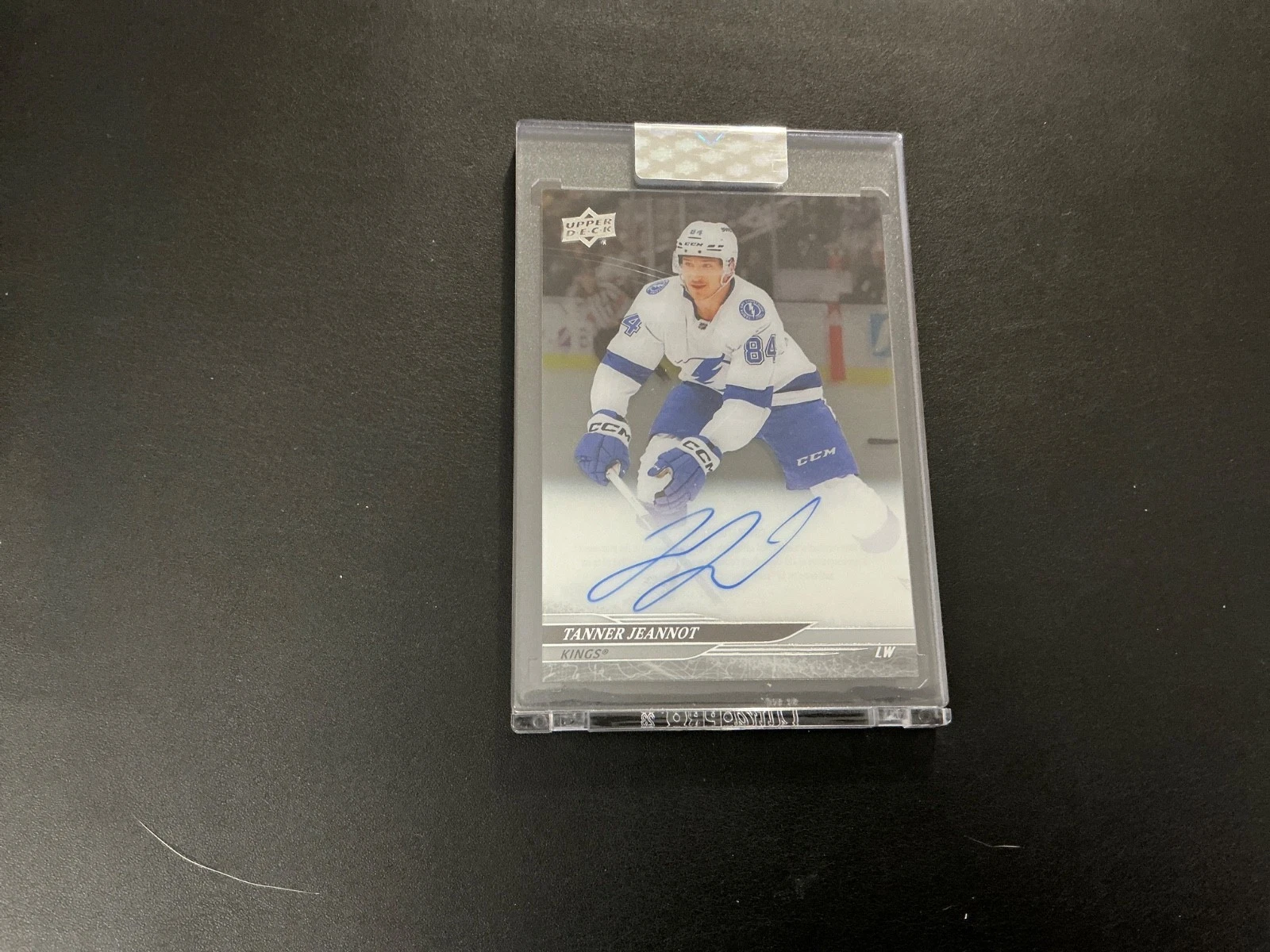 2024-25 UD Clear Cut BASE VETERAN AUTO TANNER JEANNOT TAMPA BAY LIGHTNING STAR