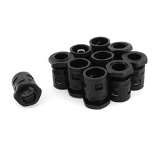 10Pcs 25mm Black Corrugated Conduit Quick Connector TUBE CONNECTION Pipe Fitting