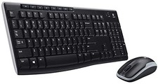 Logitech K270 WIRELESS KEYBOARD, M185 WIRELESS MOUSE COMBO, LONG BATTERY - BLACK