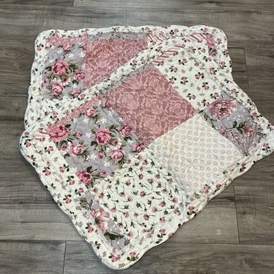 Flowers Pillow Standard Shams 20 x25  Set of 2 Cottage Romantic French Country