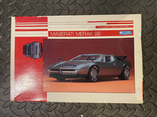 RARE 1:24 GUNZE SANGYO MASERATI MERAK SS CAR PLASTIC KIT BOXED (k483)