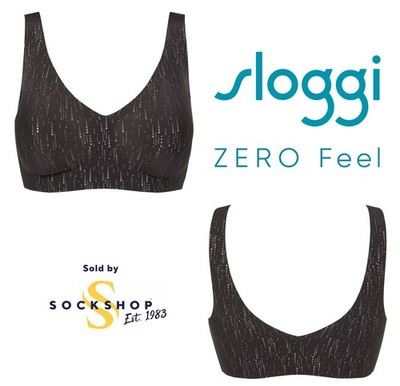Sloggi Damen Bralette Unterwäsche festlich glitzernd ZERO Feel 2.0 1er Pack - S,M,L,XL