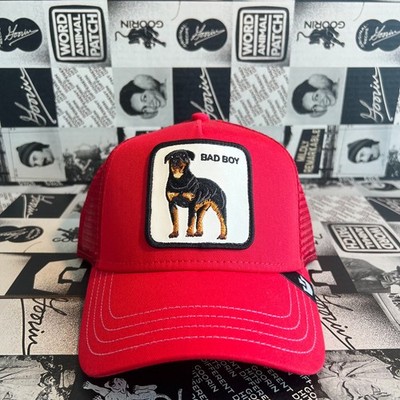 Authentic Goorin Bros The Baddest Boy Rottweiler Bad Boy Red Hat (NWT) 