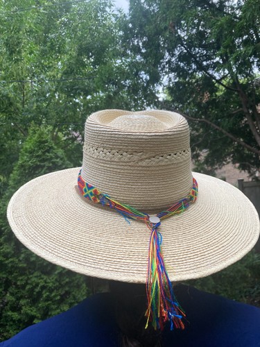 SunBody Handcrafted Palm Leaf Western Cowboy Hat Made in Guatemala Size L