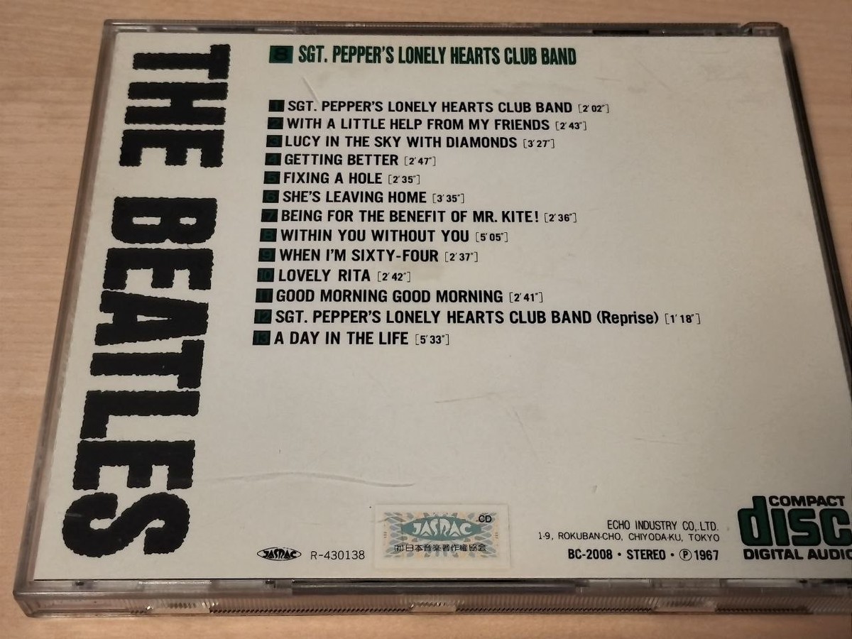 THE BEATLES Sgt. Pepper's Lonely Hearts Club Band CD JAPAN | eBay