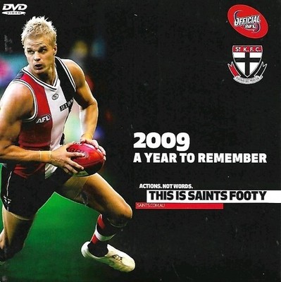 ST KILDA ''2009-A YEAR TO REMEMBER'' MEMBERS ONLY SEASON HIGHLIGHTS DVD AFL SAINTS