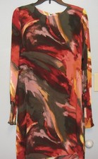 New York & Company Colorful Long Sleeve Woman's Dress Size Small New With Tags
