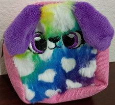 Multicolor Mini Hearts Dog Backpack Clip On 3.5" Puppy Key Chain Accessory Charm