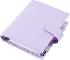 Personal-Wide Luxe Rings Planner - Genuine Leather Binder Organize