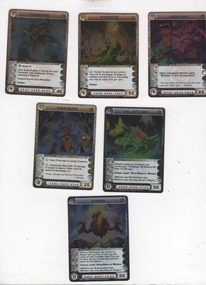 Lot #0806. 6 Chaotic Creature cards all Danian Rare's.