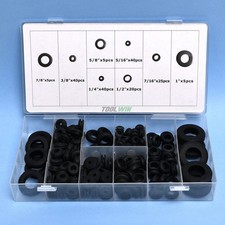 Rubber Grommet Assortment Kit Hole Gaskets Automotive Firewall 8 Sizes Set
