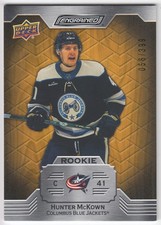 2023-24 Upper Deck Engrained Oak Rookies HUNTER McKOWN 120 #/399 Blue Jackets RC