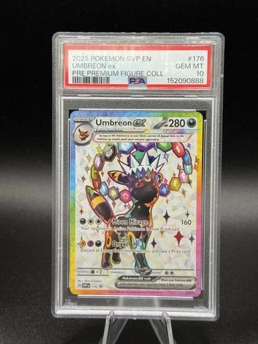 Pokémon Umbreon EX SVP 176 Premium Figure Collection Black Star Promo PSA 10
