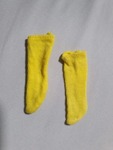 Socken Twiggy Do's #1725 Japan Gelb 60er Vintage Kleidung Barbie Zubehör #1824