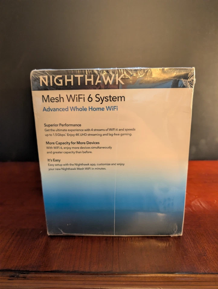 NETGEAR Nighthawk MK6W AX1500 Whole Home Mesh Wi-Fi 6 Router System NEW SEALED - Image 2 of 4