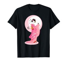 Vintage Japanese Kawaii Geisha Girl in Kimono Japan Art T-Shirtfrom JP