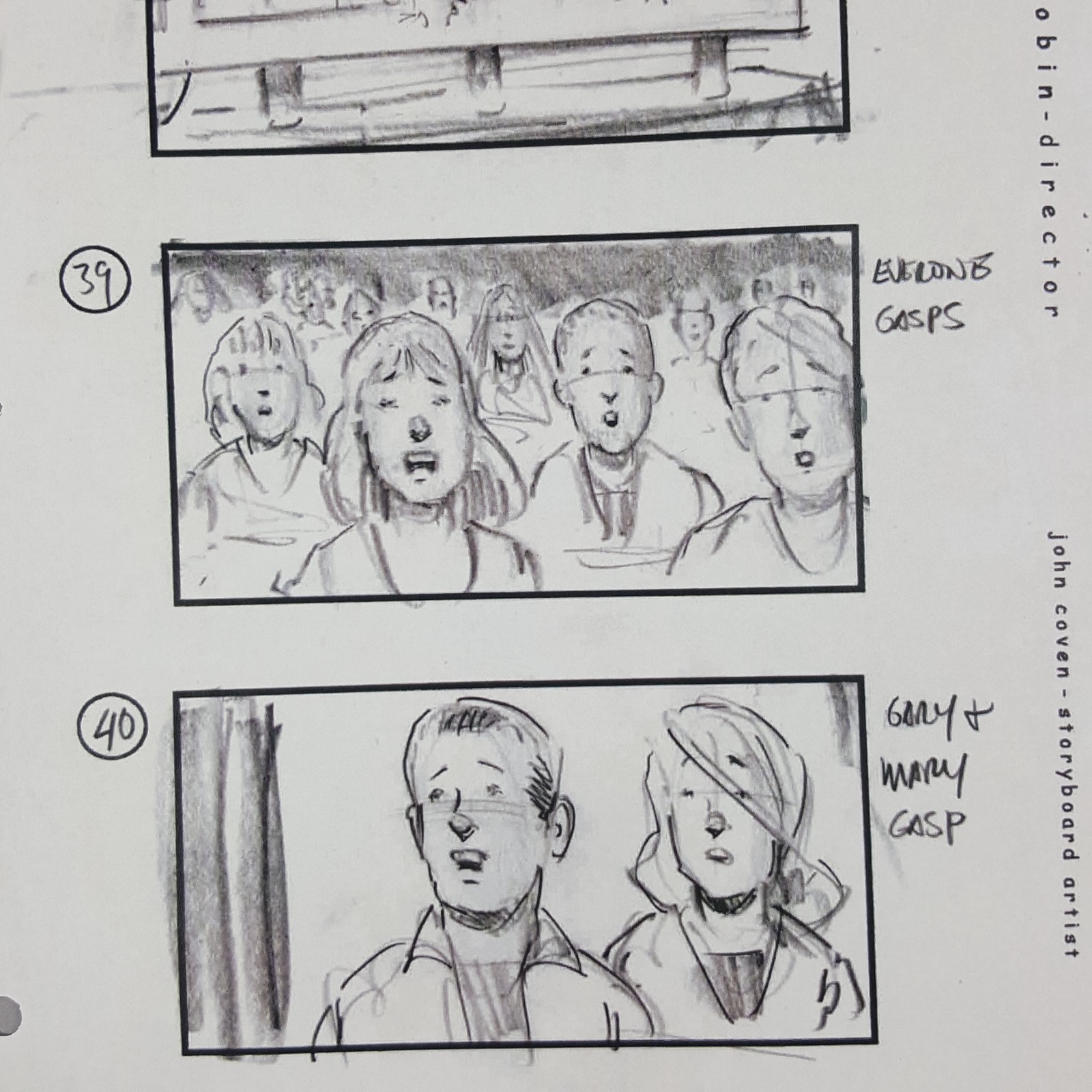 Image 5 of The Muppets (2011) - Production Used Storyboard, A Dollar Short Mary & Gary Gasp