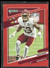 2021 Panini Donruss - Jon Bostic #10 Press Proof Red