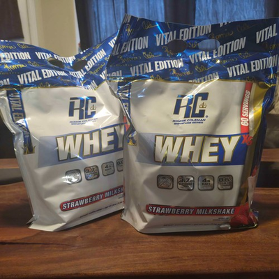 #ad 2 Pack 5LB EACH Whey Protein NEW Strawberry Milkshake SEALED Ronnie Coleman $54.99