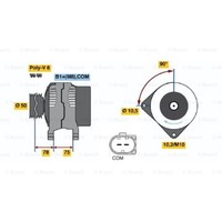 Bosch Generator Lichtmaschine 145A 14V FüR BMW 5Er Touring E61 X3 E83