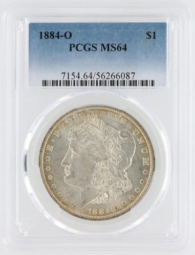 1884-O Morgan Silver Dollar PCGS MS64 S$1 New Orleans Minted No Reserve