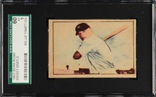 1952 BERK ROSS MICKEY MANTLE RC VINTAGE HALL OF FAME NEW YORK YANKEES SGC 5