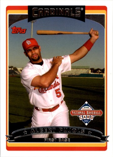 Albert Pujols #6 2006 Topps National Baseball Card Day card