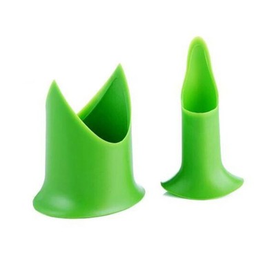 2Pcs Green Pepper Corer Tool Set for Tomatoes and Peppers, Kitchen Gadget
