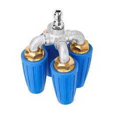 4000PSI High-Pressure Washer 1/4" Connect 360° Rotating 4 Orifice Turbo Nozzle