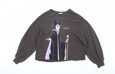 Stradivarius Damen Sweatshirt schwarz Disney Villains S