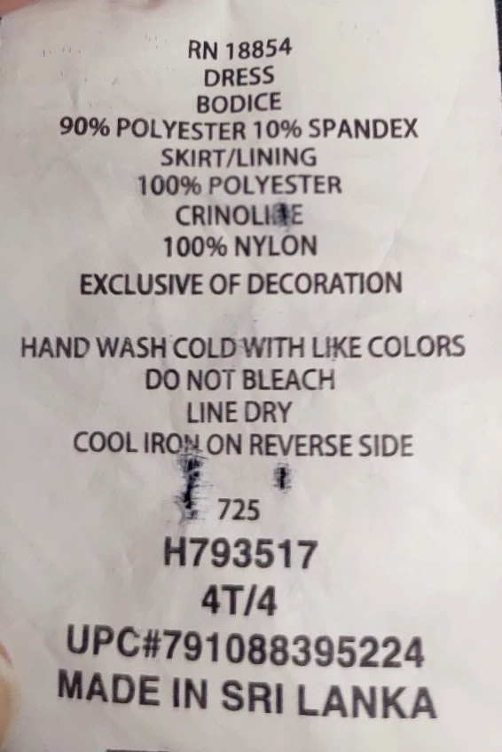 Rare Editions Girl’s Size 4T Black Red Flocked Long Sleeve Velvet Party Dress - Image 3 of 4