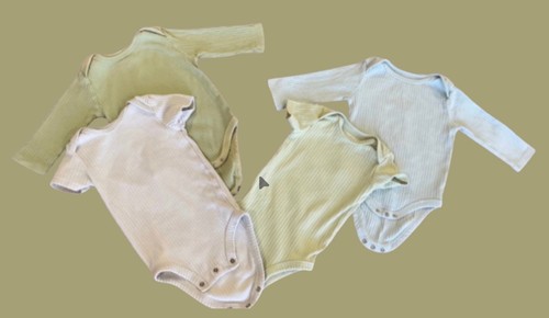Carter’s and Cloud Island bodysuits for 3 to 6 month old baby