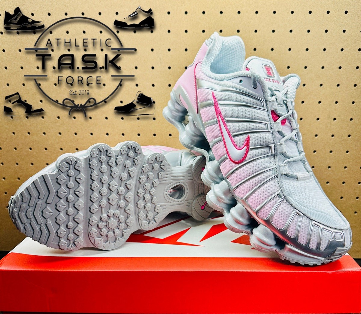 New Nike Women's Shox TL Metallic Platinum Pink Foam HV2520