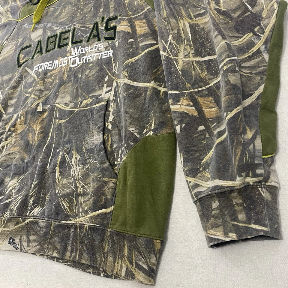 Cabela's Camo Hoodie XL Advantage Max 4 HD Vintage Duck Deer Hunting Fishing - Image 4 of 4
