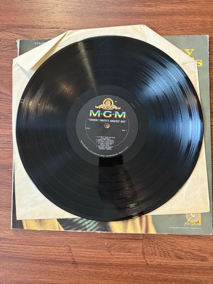 Conway Twitty Greatest Hits E3849 Stereo MGM Records 1960 LP Vinyl - Image 4 of 4