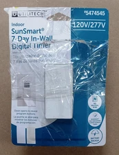 Programmable 7-Day Digital Lighting Timer, 15 -Amps 120-volt, Indoor Utilitech